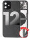 Tapa trasera con componentes pequenos pre-instalados para iPhone 12 (Version US) (Original usada: Grado C) (Negro)
