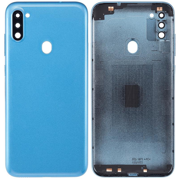 Tapa trasera con lente de camara para Samsung Galaxy A11 (A115 / 2020) version internacional azul