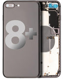 Tapa trasera con componentes pequenos pre-instalados para iPhone 8 Plus (Usada, Calidad B) (Gris Espacial)