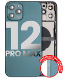 Tapa trasera para iPhone 12 Pro Max con componentes pequenos pre-instalados (Version internacional) (Usada original categoria B) (Azul Pacifico)