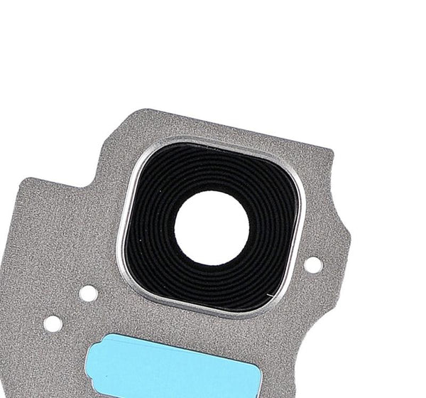 Lente de camara trasera con aro para Samsung Galaxy S8 Plus (Plata)