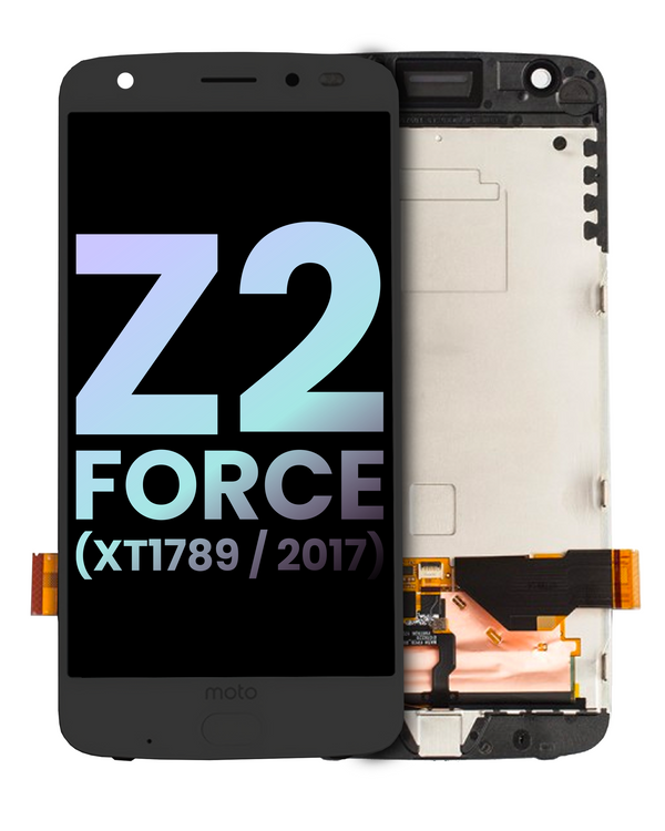 Pantalla OLED para Motorola Moto Z2 Force con marco y escaner de huella