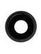 Lente de camara trasera para iPhone 12 / 12 Mini con soporte y bisel (Negro) (Zafiro real / Premium)