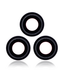 Lente de camara trasera con marco y bisel para iPhone 12 Pro Max (Grafito)