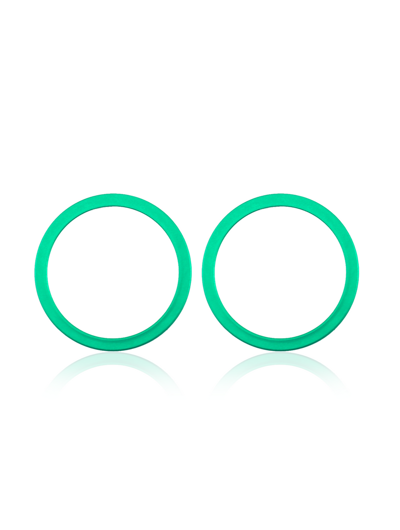 Aro del bisel de la camara trasera para iPhone 12 / 12 Mini (Verde) (Juego de 2 piezas) (Paquete de 10)