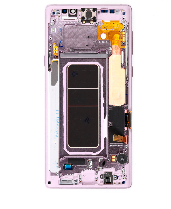 Pantalla para Samsung Galaxy Note 9 con marco color purpura