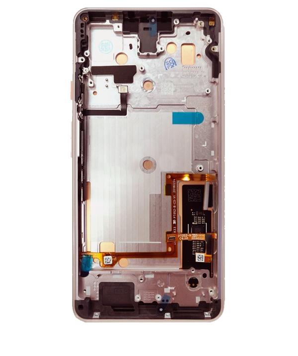 Pantalla Completa para Google Pixel 3 XL con Marco color Rosado - OLED