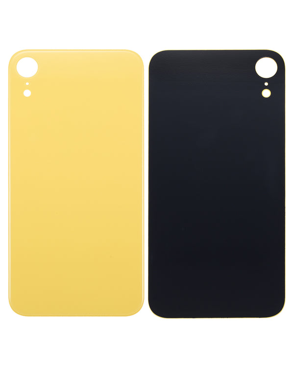 Tapa para iPhone XR - Sin Logotipos - Color Amarillo - Con Agujero de camara grande