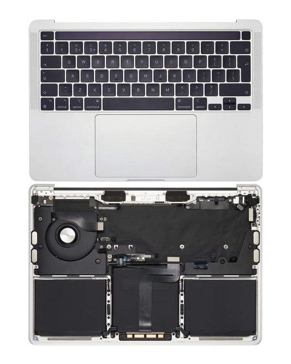 Carcaza Superior con Teclado, touch bar y Bateria para Macbook Pro de 13" Model A2338 Late 2020 Color Silver