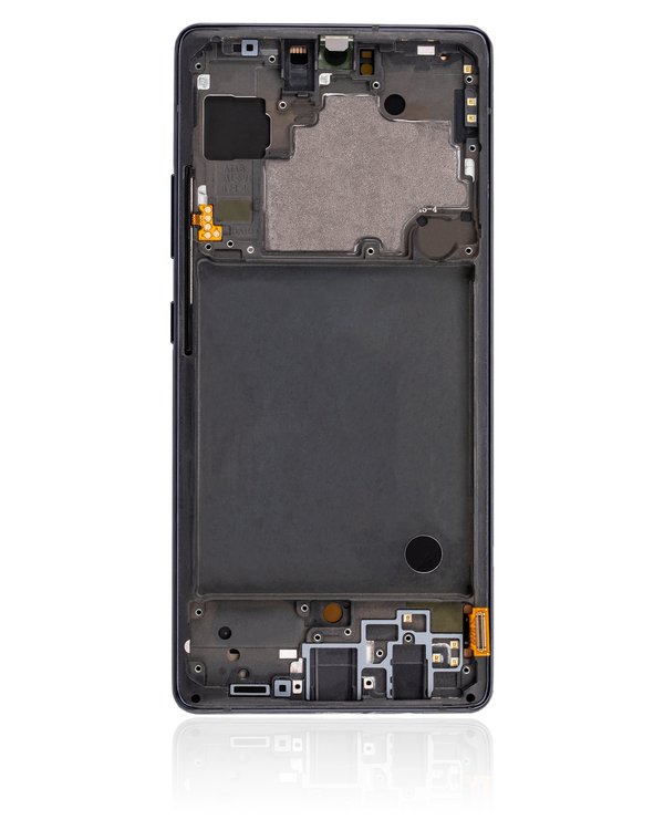 Pantalla completa con marco para Samsung Galaxy A71 5G (A716U/2020) - Color Negro