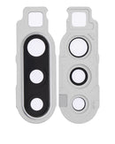 Lente de camara con Bracket blanco para Samsung Galaxy A90 (A908 / 2019)