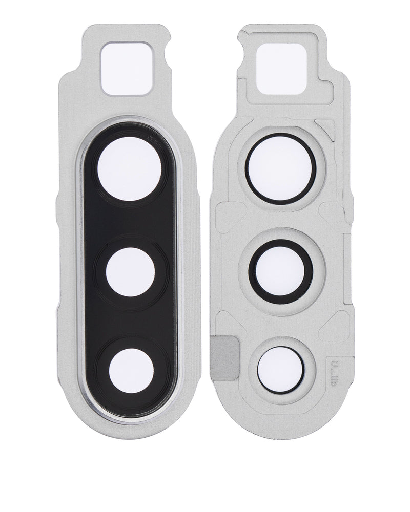 Lente de camara con Bracket blanco para Samsung Galaxy A90 (A908 / 2019)