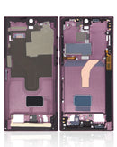 Carcasa media para Samsung Galaxy S22 Ultra 5G versión internacional (Burgundy)