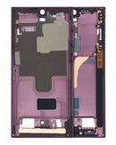Carcasa media para Samsung Galaxy S22 Ultra 5G versión internacional (Burgundy)