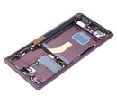 Carcasa media para Samsung Galaxy S22 Ultra 5G versión internacional (Burgundy)