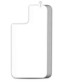 Tapa trasera de vidrio templado Casper para iPhone 12 Mini (Paquete de 100) (Transparente)