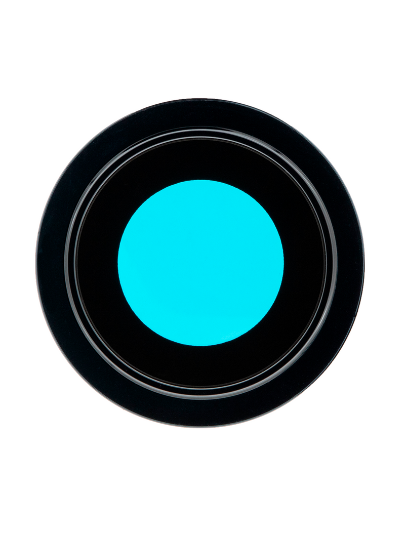 Lente de camara trasera con soporte y bisel para iPhone 12 Pro Max (Azul Pacifico)