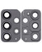 Lentes de camara trasera con Bracket para Samsung Galaxy A72 - Color Gris / Negro