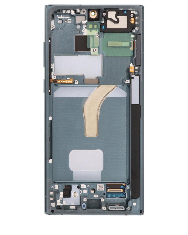 Pantalla completa para Samsung Galaxy S22 Ultra con marco color Verde (Green Camo)