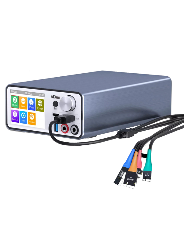 Fuente de poder inteligente con estabilizacion de voltaje - detectar cortos - Aixun P2408S