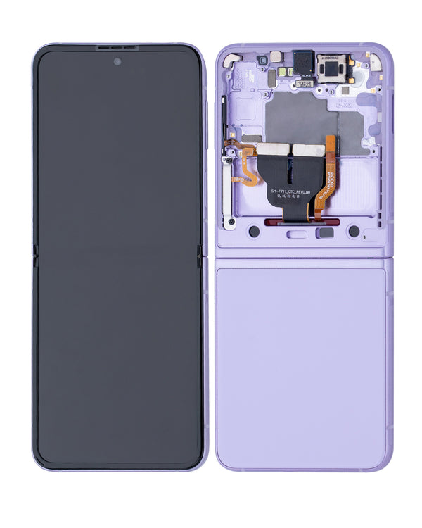 Pantalla completa con marco para Samsung Galaxy Z Flip 3 5g - Color Violeta - Version Internacional - Version Vendida en Guatemala