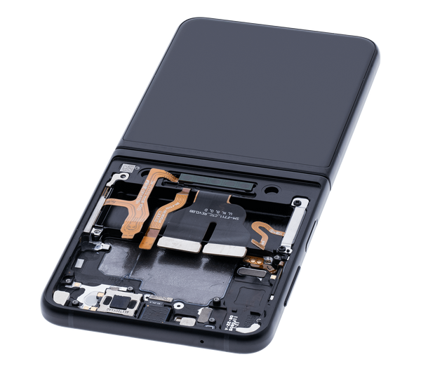 Pantalla OLED para Samsung Galaxy Z Flip 3 5G con marco (Negro Fantasma) Refurbished