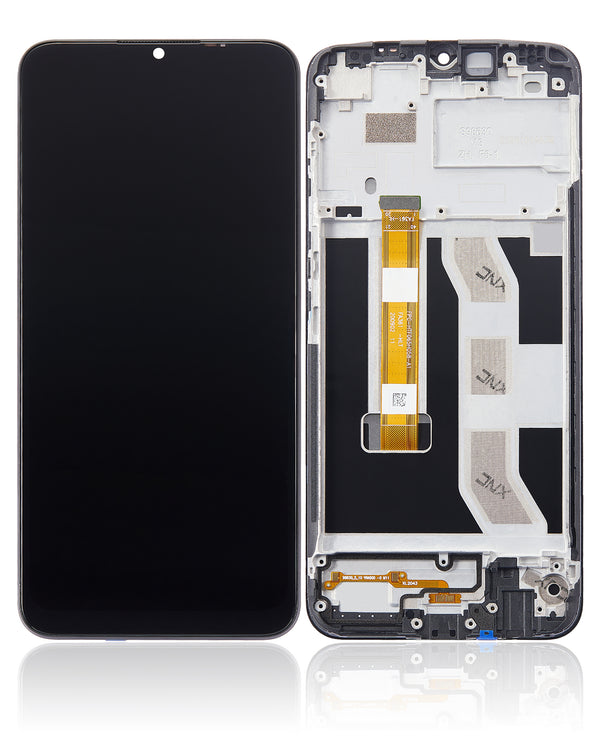 Pantalla LCD con marco para Realme C11 (2020) - Color Negro