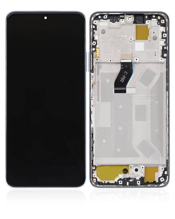 Pantalla con marco para Huawei Y90 - Marco Color Azul