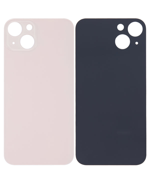 Tapa para iPhone 13 color rosado sin logo - agujeros de camara grande