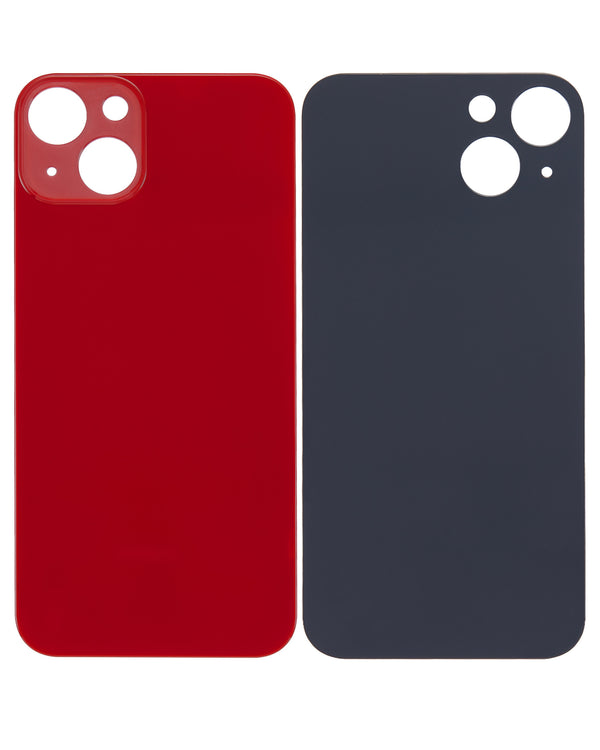 Tapa para iPhone 13 color Rojo - sin logos o marcas - con agujero de camara grande