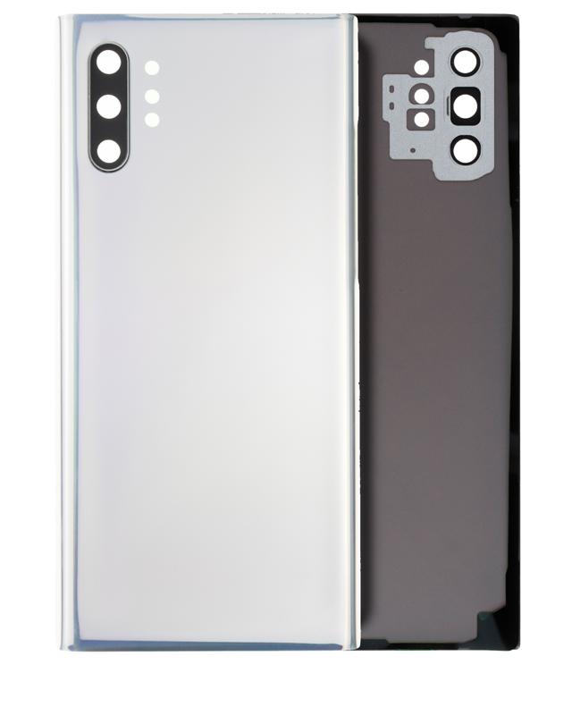 Tapa trasera con lente de camara para Samsung Galaxy Note 10 Plus / 5G (Aura Glow / Plata)