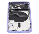 Tapa trasera con componentes pequeños pre-instalados para iPhone 12 (Versión Internacional) (Púrpura)