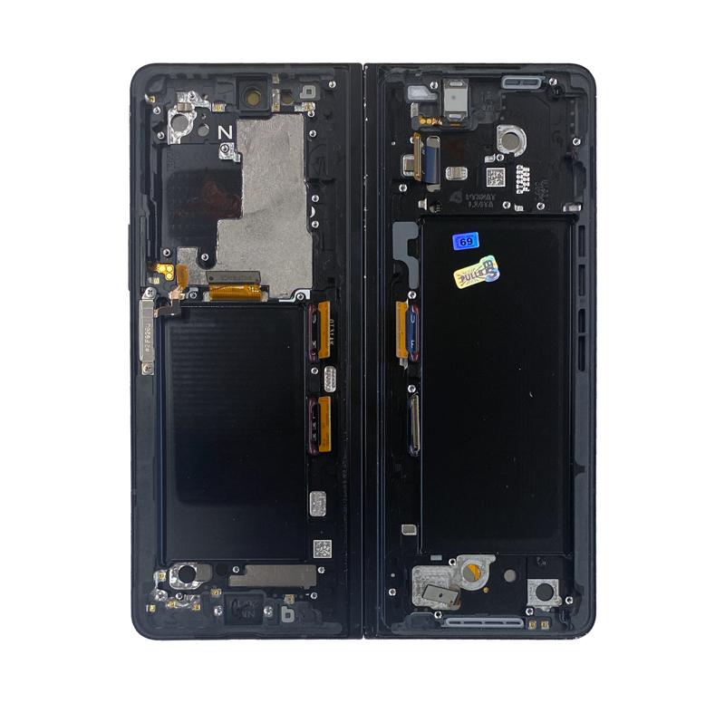 Pantalla OLED con marco para Samsung Galaxy Z Fold 3 5G (Negro Fantasma)