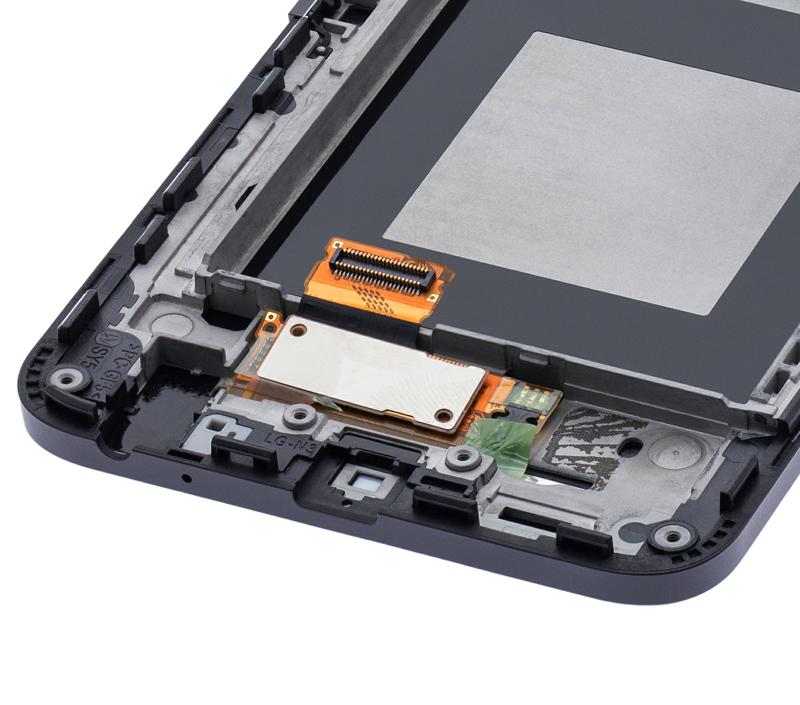 Pantalla LCD con marco para Nexus 5X (Reacondicionado) (Negro)