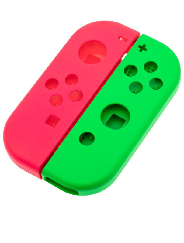 Carcasa para control Nintendo Switch Joy Con (Verde / Rosa)