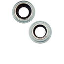 Lente de camara trasera con soporte y bisel para iPhone 15 / 15 Plus (Set de 2 piezas) (Verde)