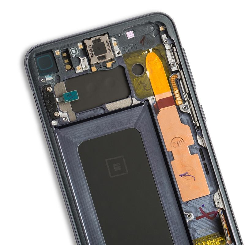 Pantalla OLED para Samsung Galaxy S10E con marco (original) (Negro Prisma)