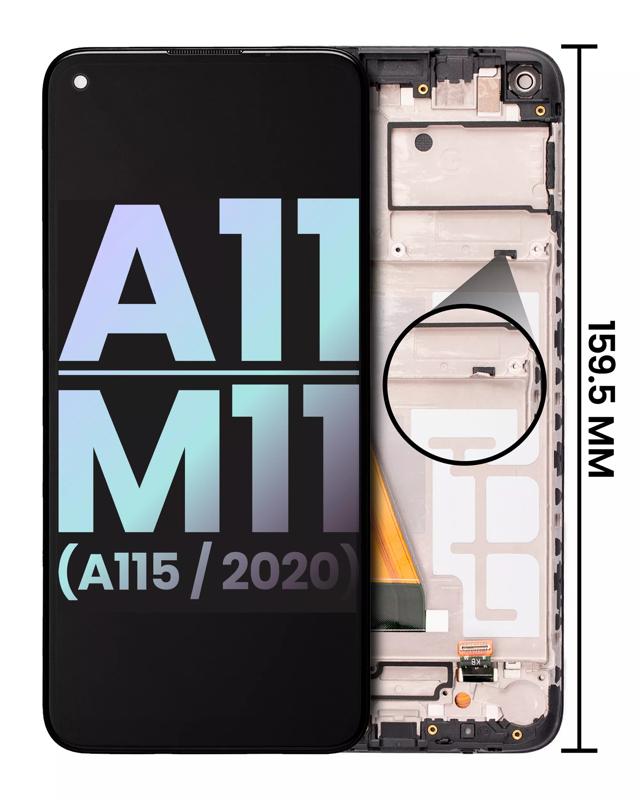 Pantalla LCD con marco para Samsung Galaxy A11 / M11 (A115F & A115M Modelo / 2020) (Version Internacional) (Original)