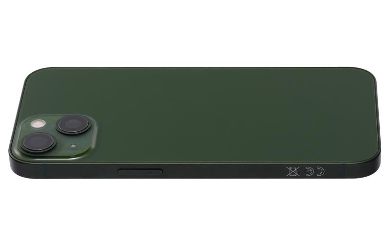Tapa trasera para iPhone 13 con componentes pequenos pre-instalados (Verde)