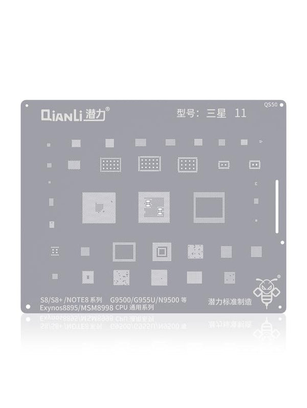 Stencil Bumblebee (QS50) para Samsung S8 / S8+ / Note 8 (Exynos 8895) (MSM8998) Serie Universal (Qianli)