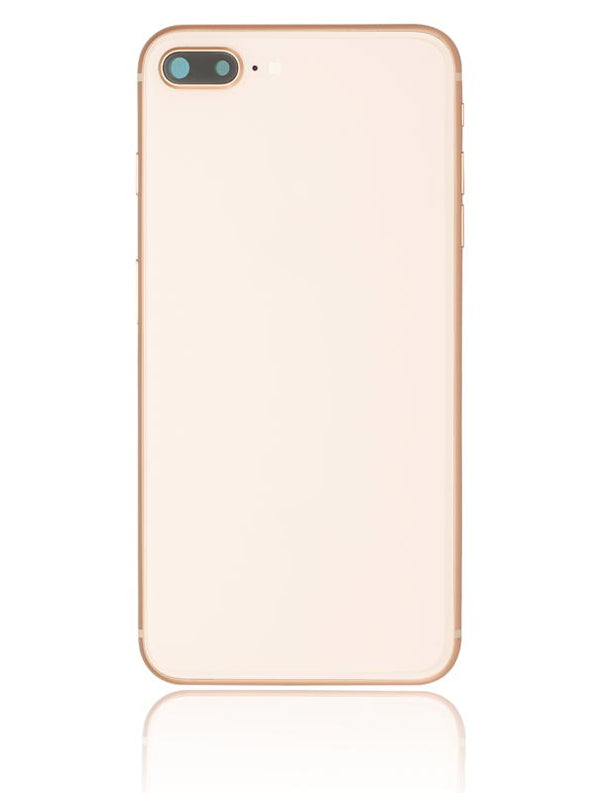 Tapa trasera con componentes pequeños previamente instalados para iPhone 8 Plus (Usada original Calidad C) (Dorado)