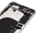 Tapa trasera con componentes pequenos pre-instalados para iPhone 8 Plus (Sin Logo) (Plata)
