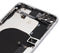 Tapa trasera con componentes pequenos pre-instalados para iPhone 8 Plus (Sin Logo) (Plata)