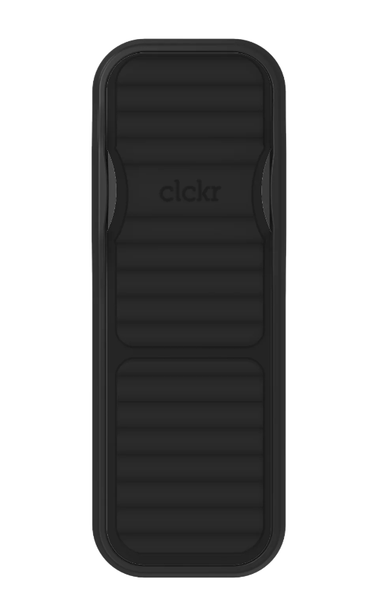 CLCKR UNIVERSAL STAND & GRIP PLEBBLED LINES NEGRO