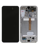 Pantalla USADA OLED con marco para Samsung Galaxy S22 Plus 5G (Blanco Fantasma)