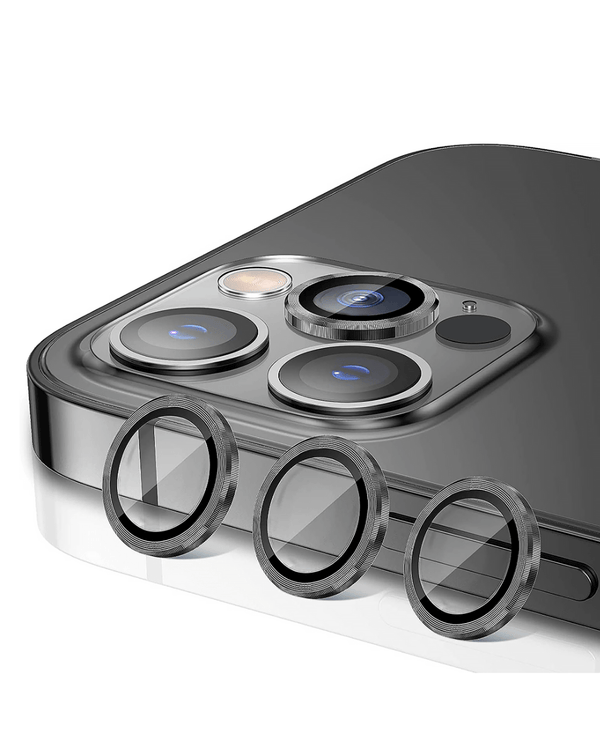 Vidro para camara de iPhone 15 Pro / 15 Pro Max - Color negro