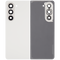 Tapa trasera con lente de camara para Samsung Galaxy Z Fold 5 5G (F946) (Crema)