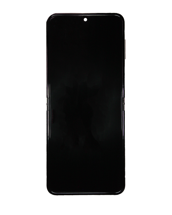 Pantalla OLED original para Samsung Galaxy Z Flip 5 5G con marco (Crema)