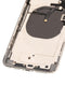 Tapa trasera con componentes pequeños preinstalados para iPhone XS Max (Usado original Grado B) (Plata)