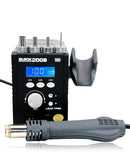 Estacion de soldadura y retrabajo con pistola de calor y pantalla digital ESD 2008 Quick